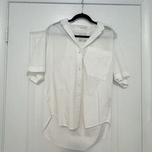 Abercrombie & Fitch Oversized White Button Down Shirt Small